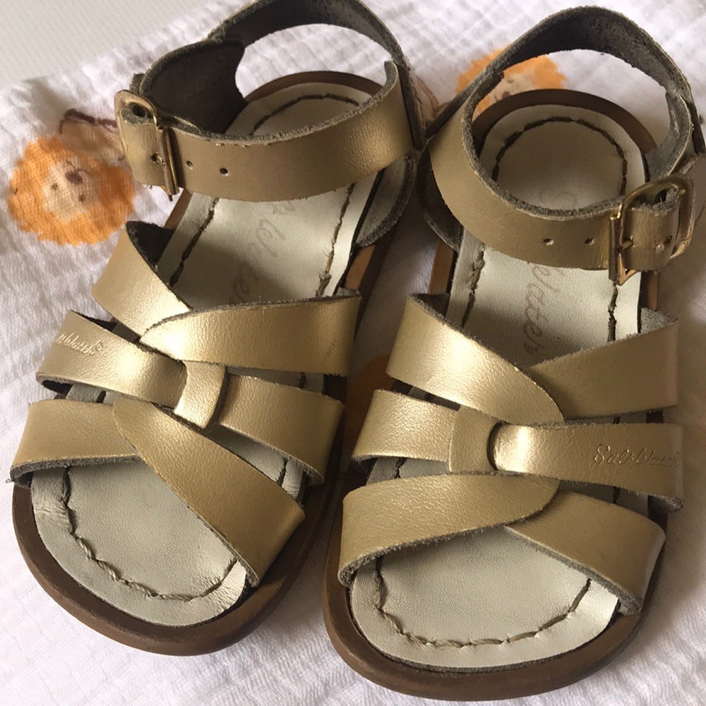 Champagne Salt Water Sandals Size 7